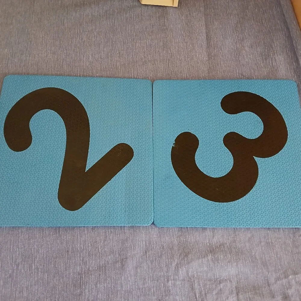 Foam Square mat Number 2 & 3 lot of 2 Used
